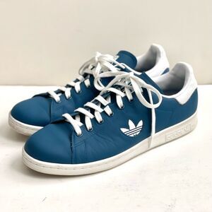 Adidas Stan Smith Marine Blue White Leather Trefoil Sneakers Size 11 #G27998